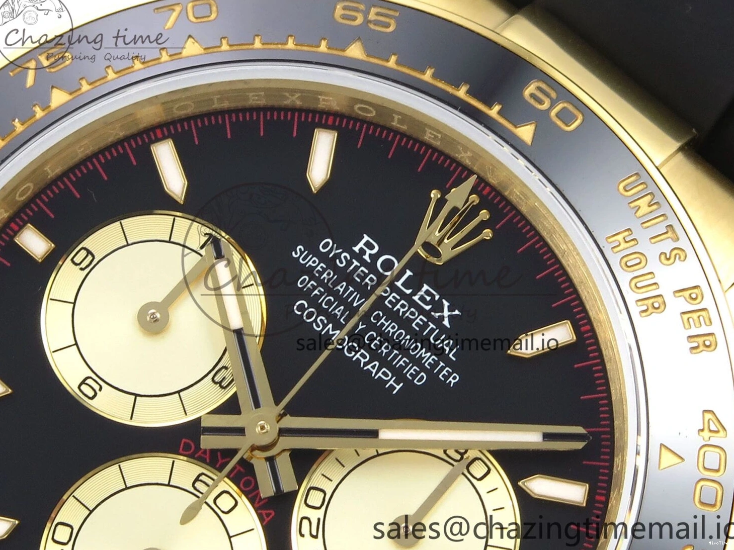 MiroTime 0414 Bold Daytona 126518 QF 1:1 Best Edition Black YG Dial on Oysterflex Strap SH4131 V6（Gain Weight） 1198